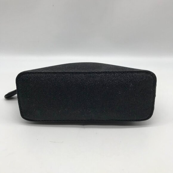 Kate Spade Black Glitter Fabric Joeley Dome Pouch - Picture 5 of 10